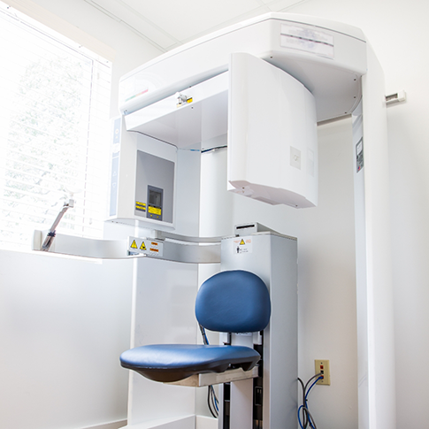 Cone beam scanner in a dental office